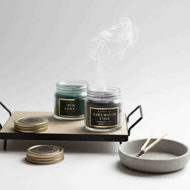 Doftljus med mjuk doft